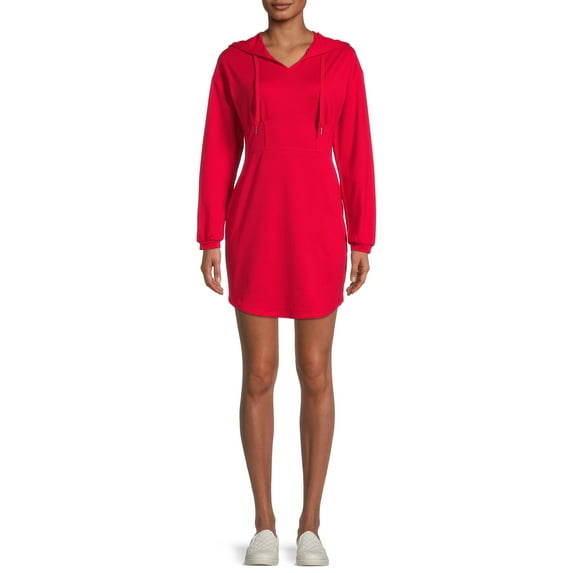 No Boundaries Juniors Corset Hoodie Dress