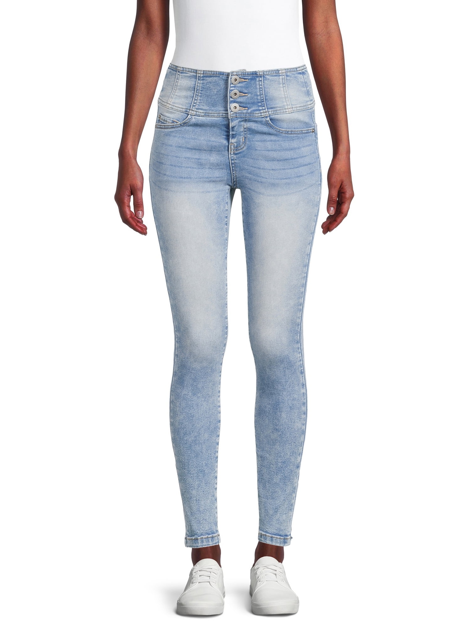 Find Your Perfect No Boundaries Juniors' Corset Jeans - Walmart.com
