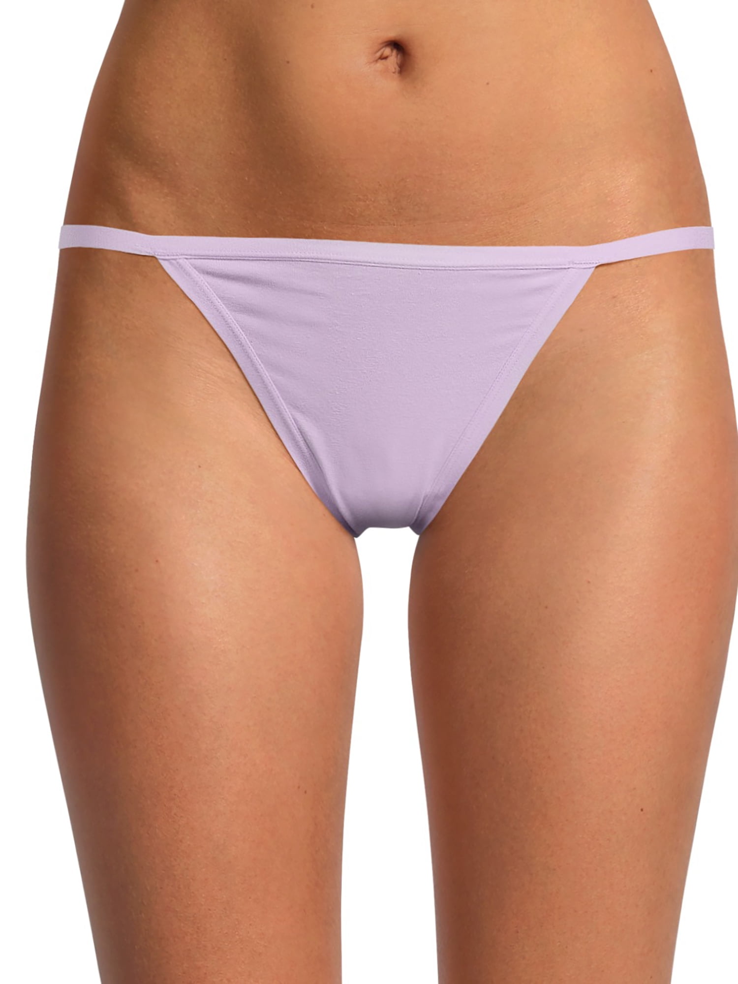 Sexy Basics Womens 12 Pack String Bikini Briefs/Ultra-Soft Cotton