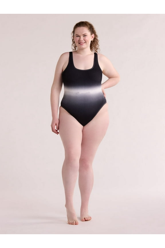 Juniors Crinkle One Piece Swimsuit, Sizes XS-XXL