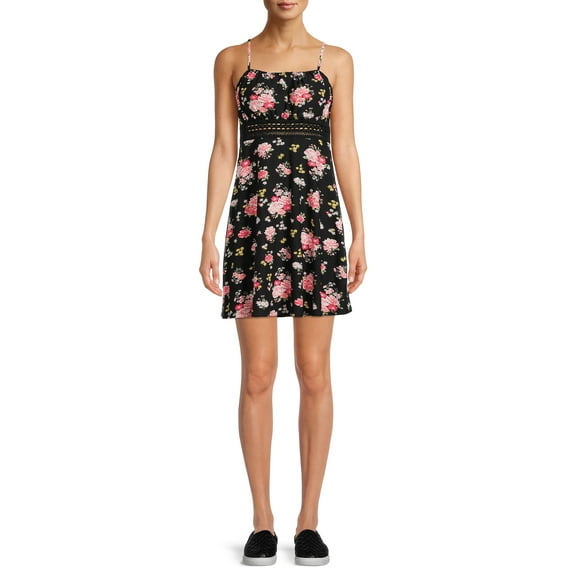 No Boundaries Juniors Crochet Waist Dress