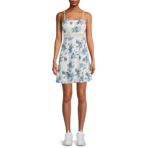 No Boundaries Juniors Crochet Waist Dress