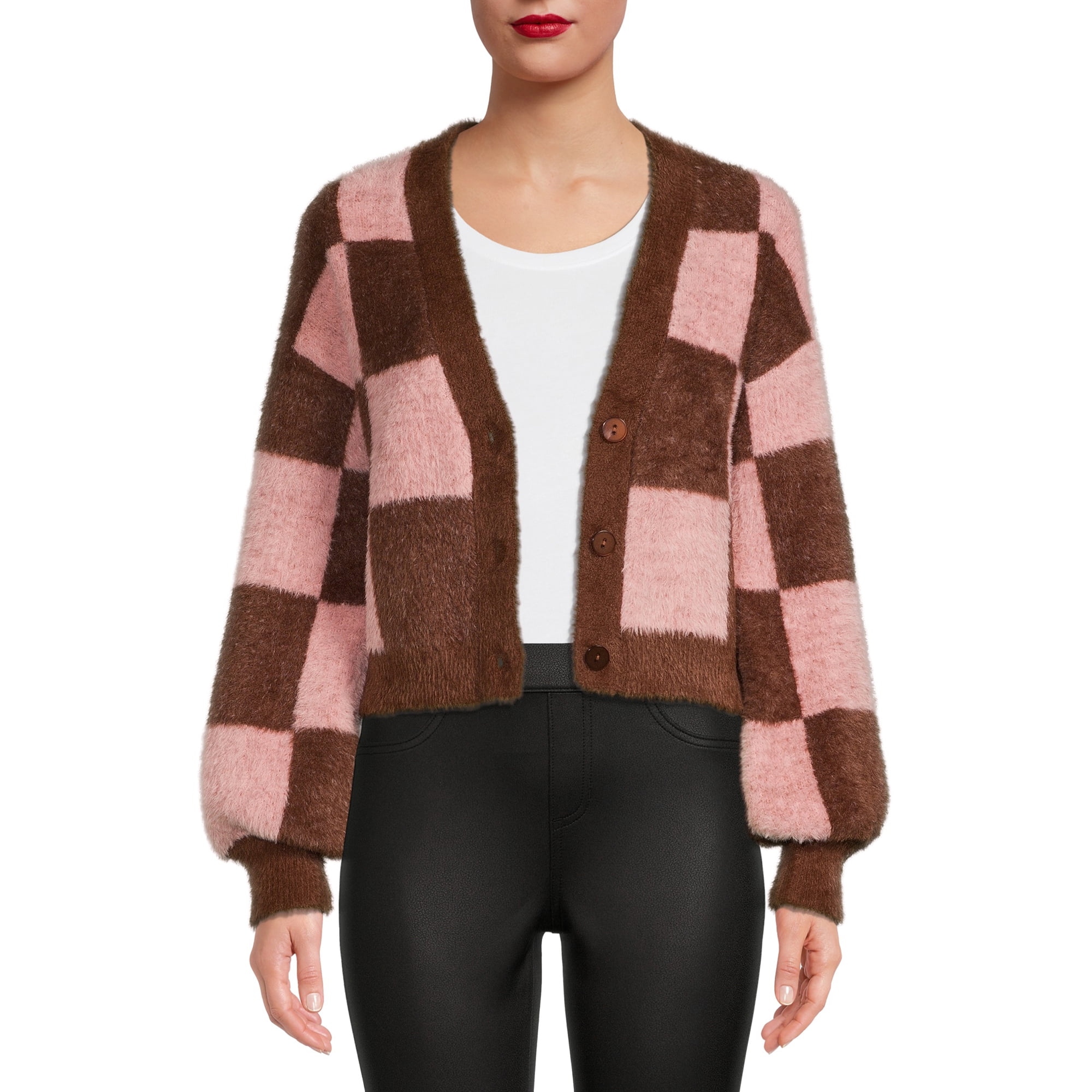 No Boundaries Juniors' Cropped Open Front Cardigan - Walmart.com