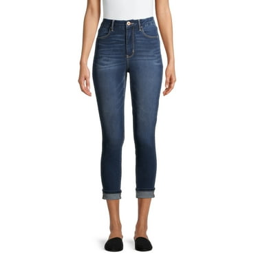 No Boundaries Juniors Curvy Crop Skinny Jeans