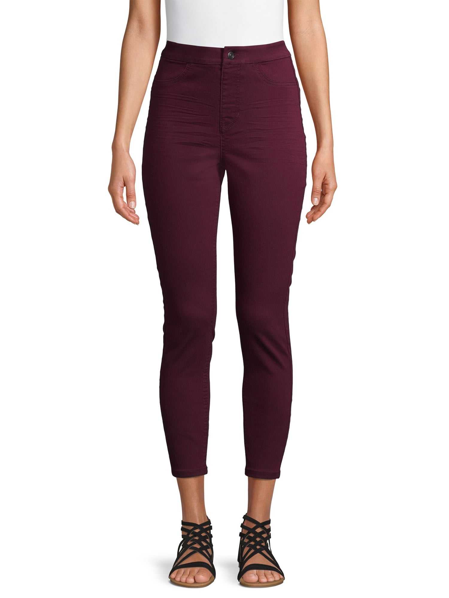 No Boundaries Juniors' Curvy Super High Rise Pull On Jeggings. Size XL  (15-17).