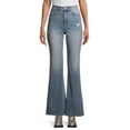 thumbnail image 1 of No Boundaries Juniors' Curvy Ultra High Rise Flare Jeans, 1 of 6