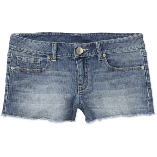 No Boundaries Juniors' Cut-Off Denim Shorts - Walmart.com