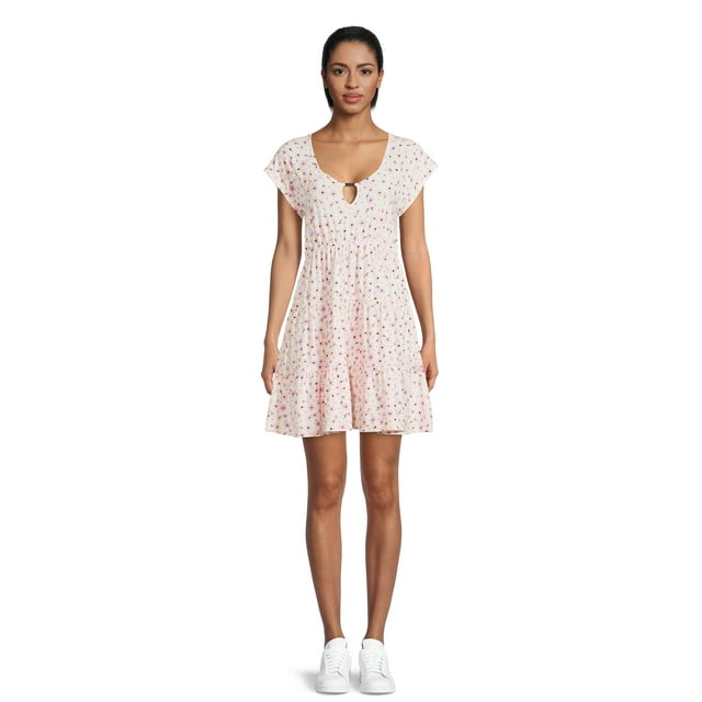 No Boundaries Juniors Cutout Babydoll Dress, Sizes XS3XL