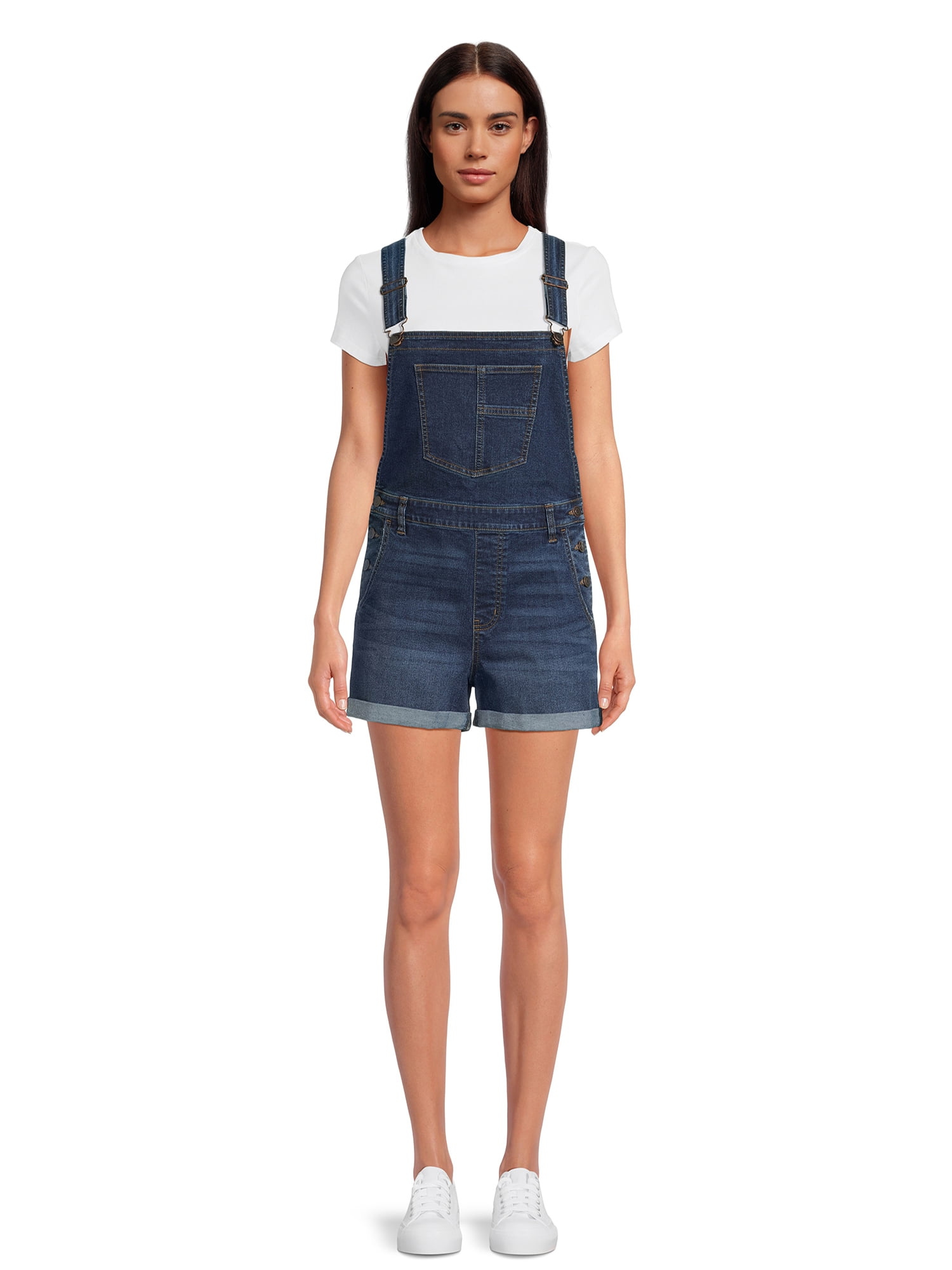 No Boundaries Juniors Denim Shortall