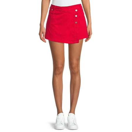 No Boundaries Juniors' Denim Skort