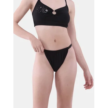 No Boundaries Double Strap Bikini Bottoms, Women’s