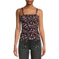 thumbnail image 1 of No Boundaries Juniors Double Ruched Tank Top, 1 of 5