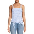 thumbnail image 1 of No Boundaries Juniors Double Ruched Tank Top, 1 of 5