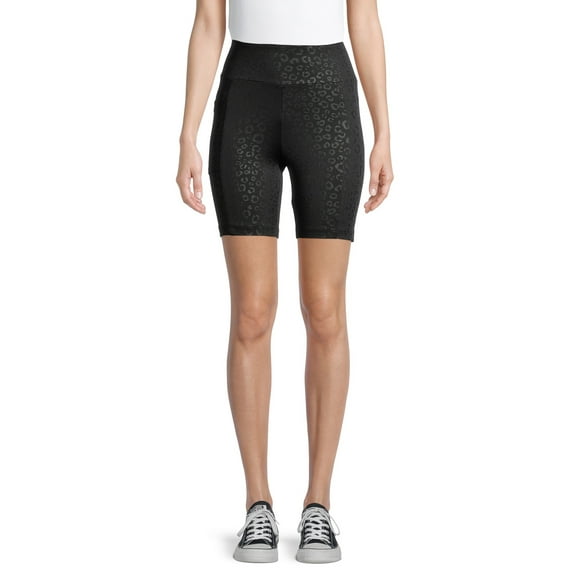No Boundaries Juniors' Embossed Bike Shorts