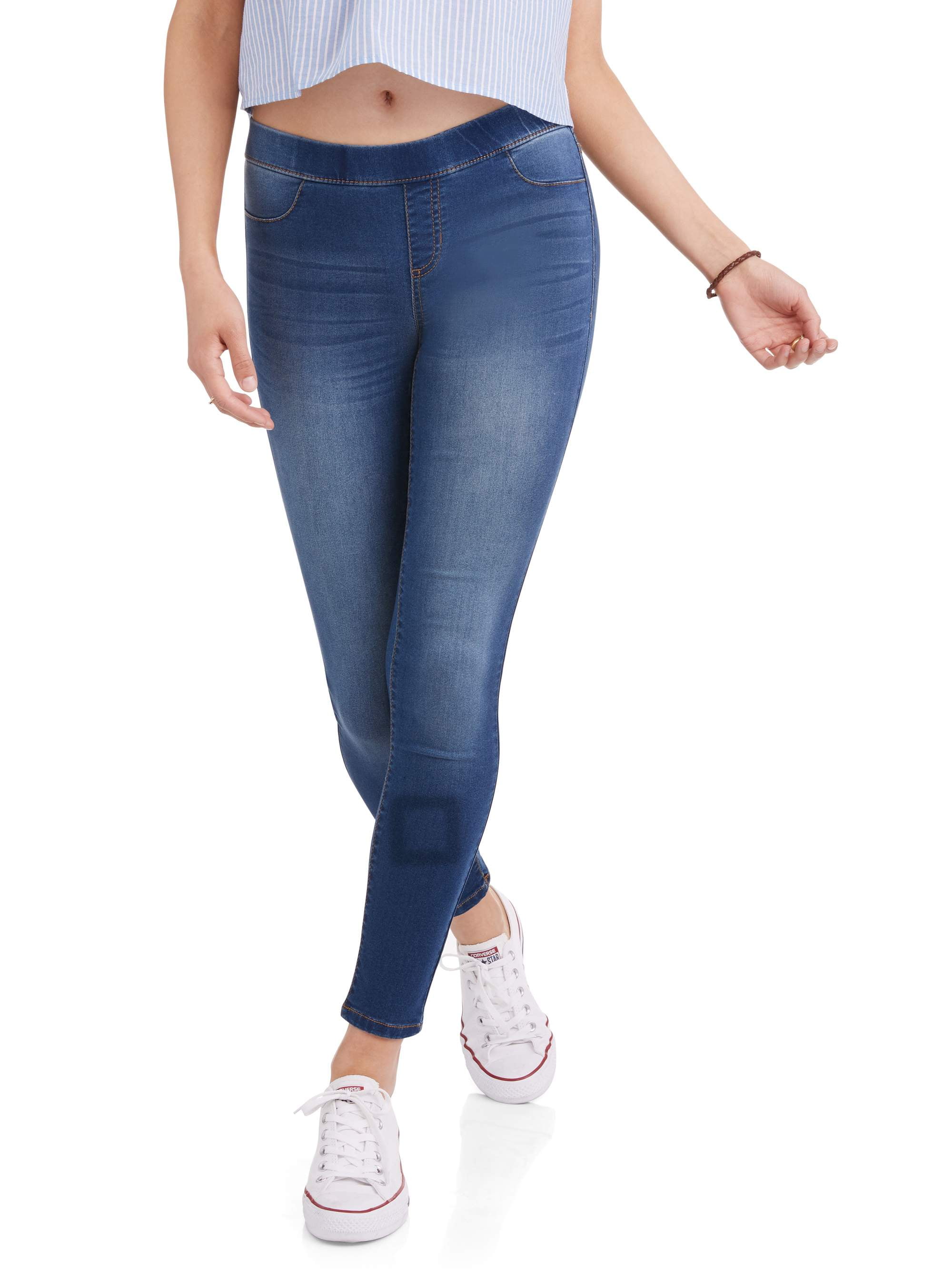 No Boundaries Juniors' Essential Pull-On Jeggings (Denim and Color Washes)  