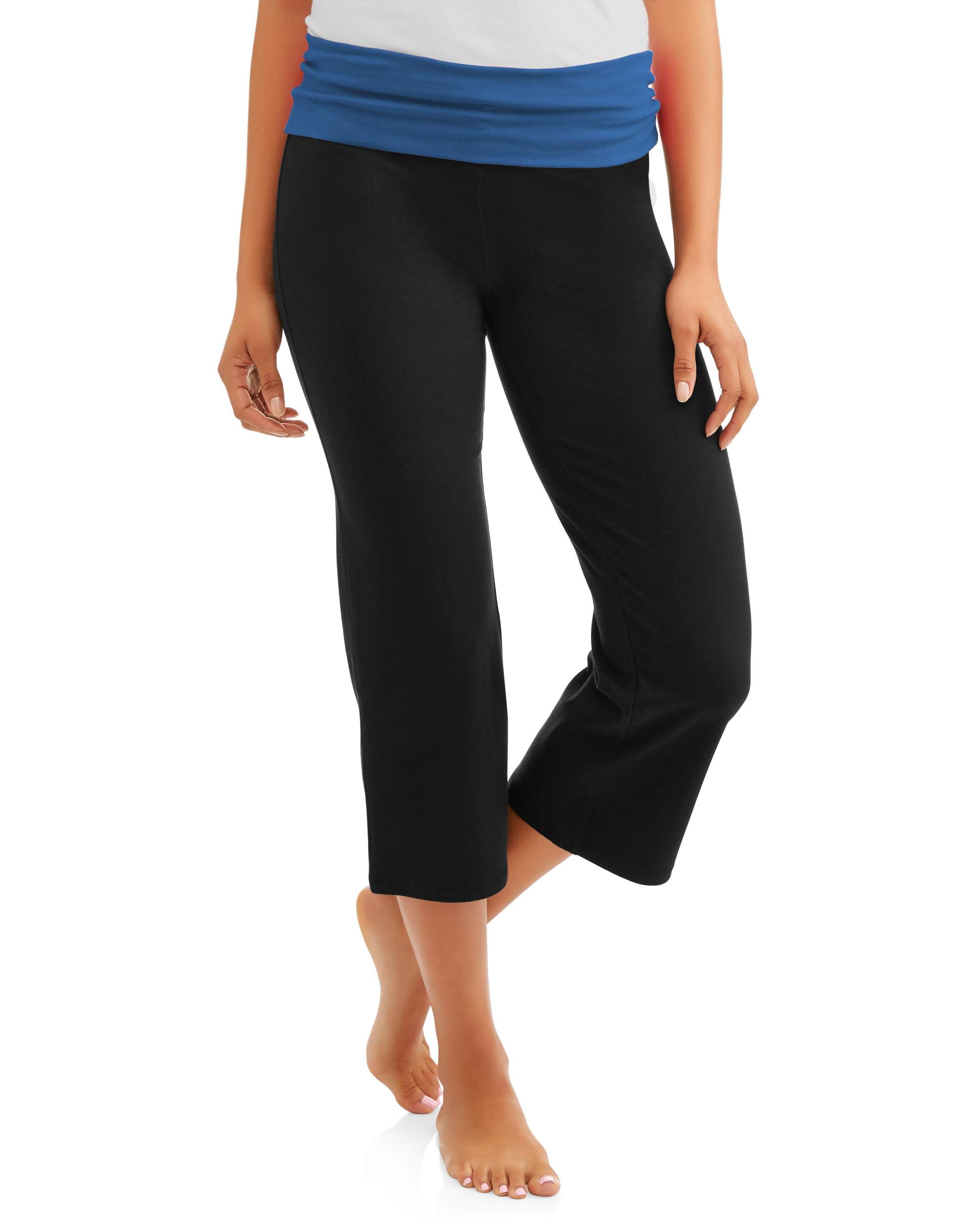 No Boundaries Juniors' Essential Straight Leg Capri Yoga Pants 