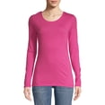 thumbnail image 1 of No Boundaries Pullover Long Sleeve Scoop Neck T-Shirt (Girl's), 1 of 1