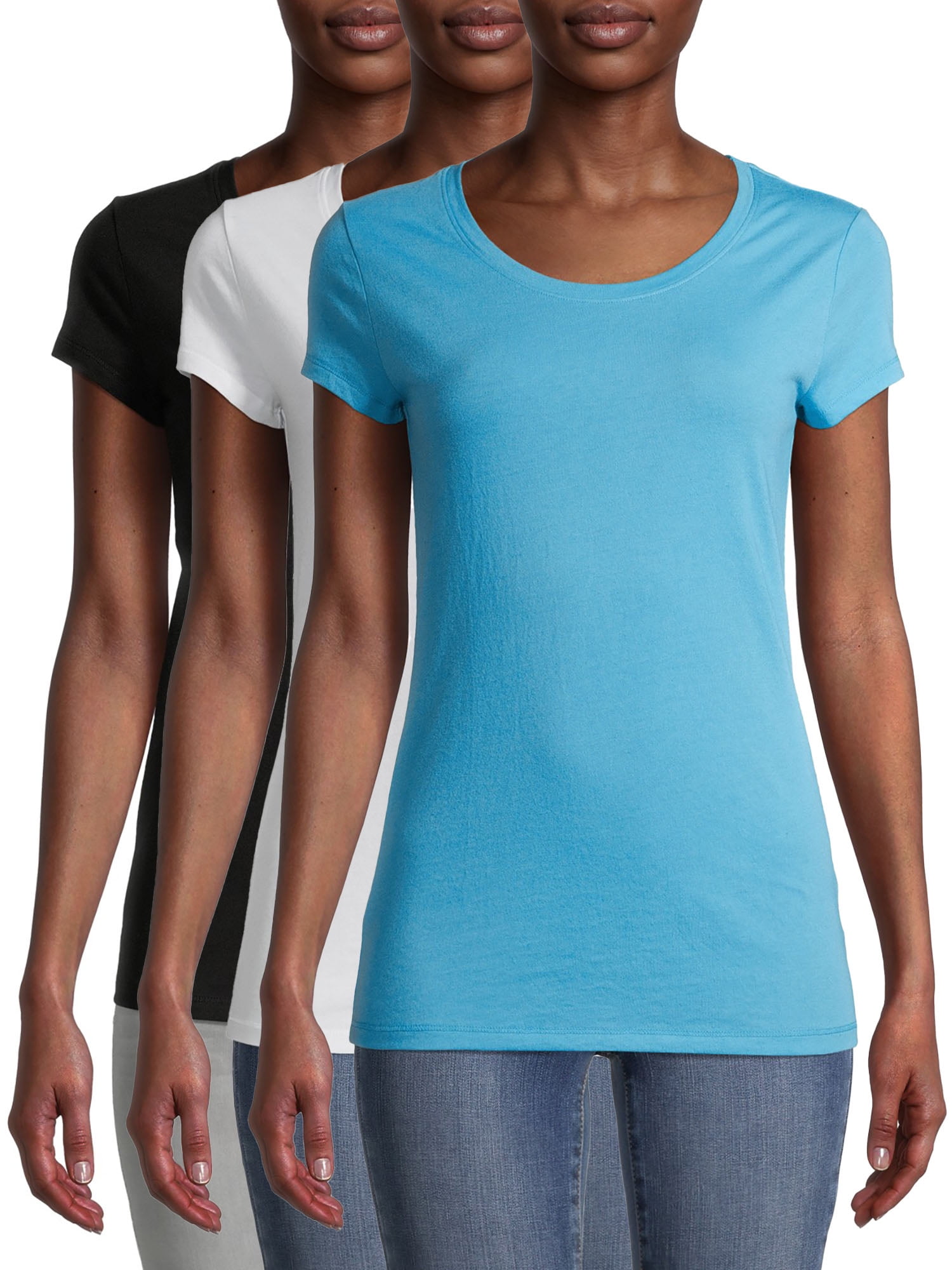 Boundaries Juniors' Everyday Short Sleeve T-Shirt, 3-Pack Walmart.com