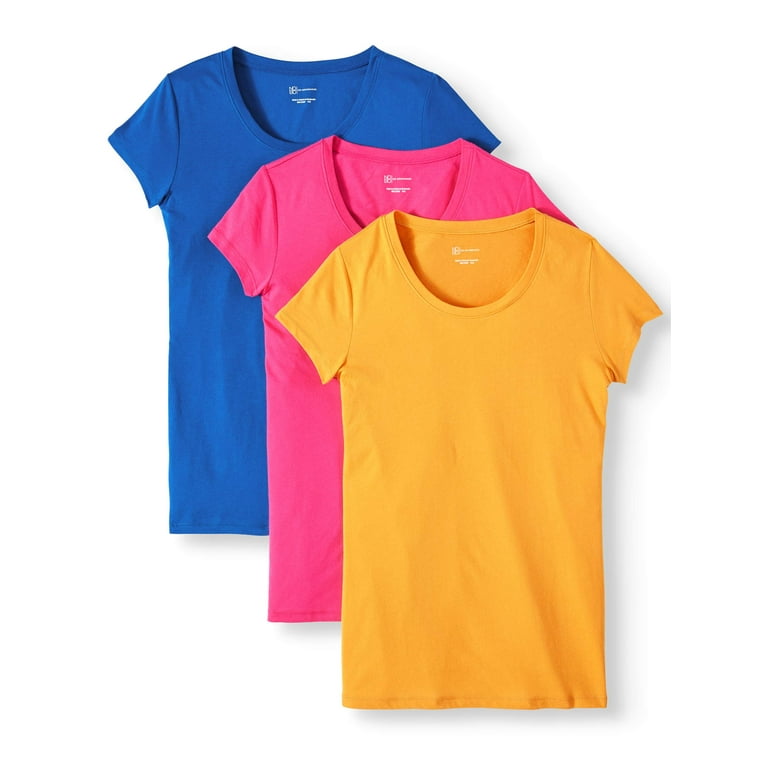 No Boundaries Juniors' Everyday Short-Sleeve T-Shirt, 3-Pack