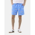 thumbnail image 1 of No Boundaries Men's & Big Men's Elastic Waist Swim Trunks, 7" Inseam, Sizes XS-5XL, 1 of 4