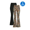 thumbnail image 1 of No Boundaries Juniors’ Flare Pants, 2-Pack, 1 of 5