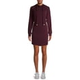 thumbnail image 1 of No Boundaries Juniors’ Fleece Hoodie Dress, 1 of 4