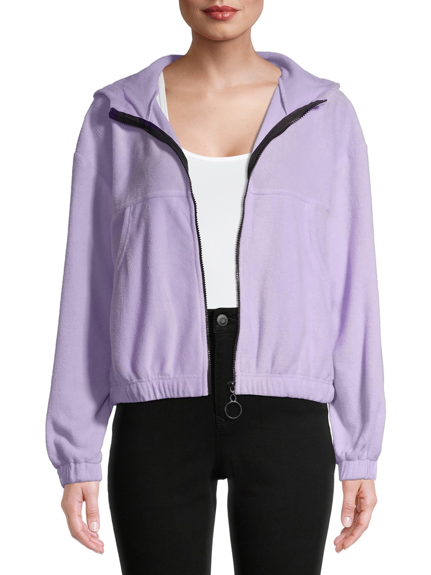 No Boundaries Juniors Fleece Zip Up Hoodie Walmart