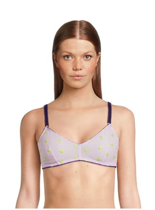 No Boundaries Junior's All Over Floral Lace Push Up Bra with Convertible  Straps, Sizes to 40DD