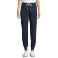 thumbnail image 1 of No Boundaries Juniors' French Terry Cargo Jogger Pants, 1 of 6