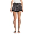 thumbnail image 1 of No Boundaries Juniors Gauze Shorts with Crochet Trim, 1 of 5
