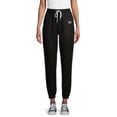 thumbnail image 1 of No Boundaries Juniors' Good Vibes Brushed Fleece Joggers, 1 of 6