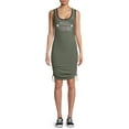 thumbnail image 1 of No Boundaries Juniors Graphic Cinched Side Bodycon Dress, 1 of 1