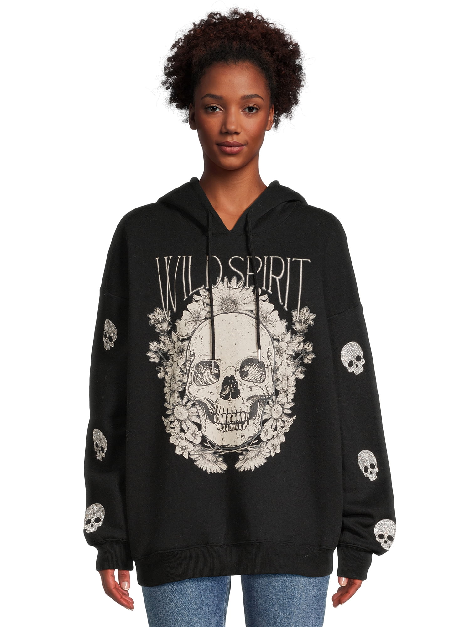 No Boundaries Juniors Graphic Hoodie, Sizes XS-XXXL - Walmart.com