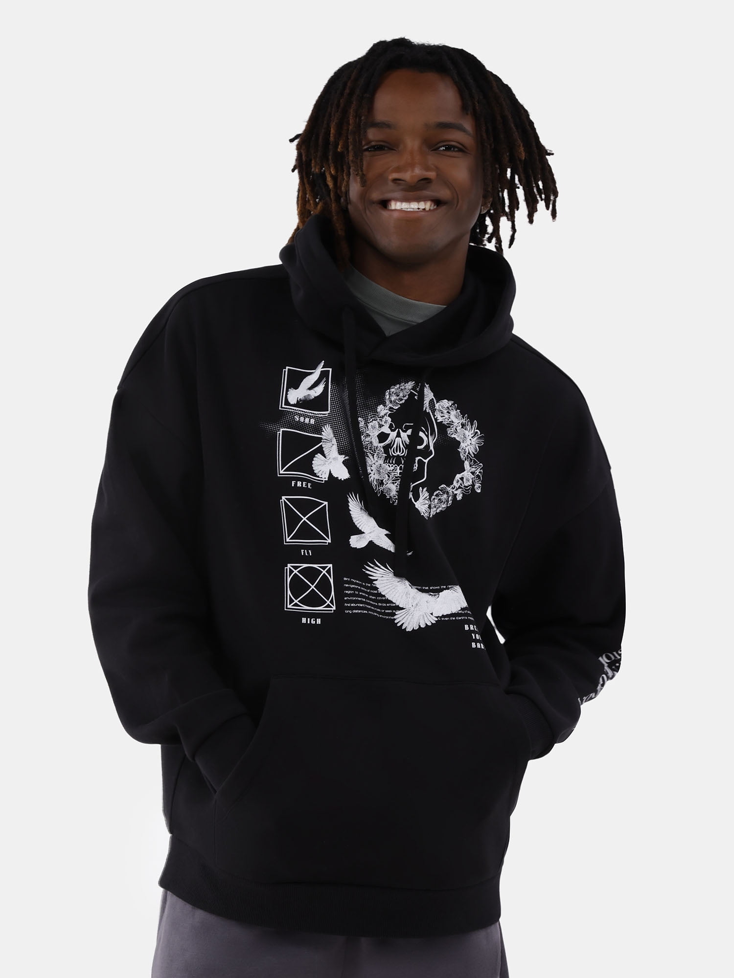 No boundaries skull hoodie deals