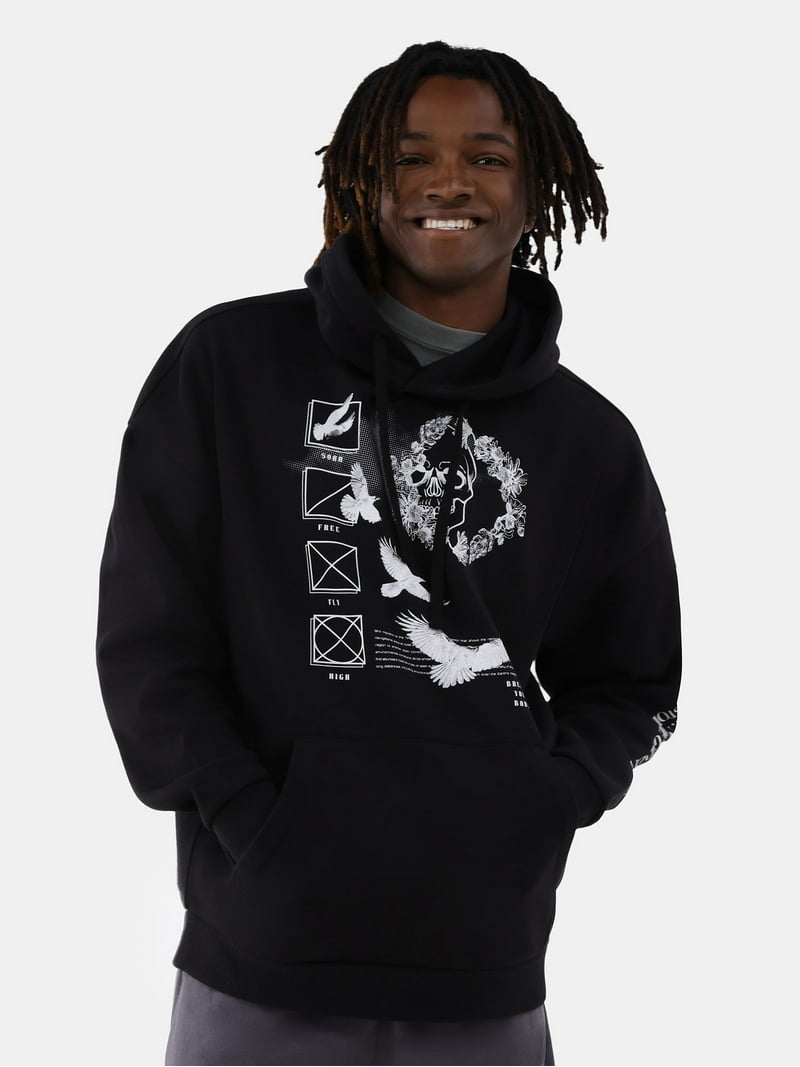 トップス 90's~00's no boundaries marble hoodie No Boundaries All Gender Oversized Fleece Hoodie Sweatshirt, 1 or