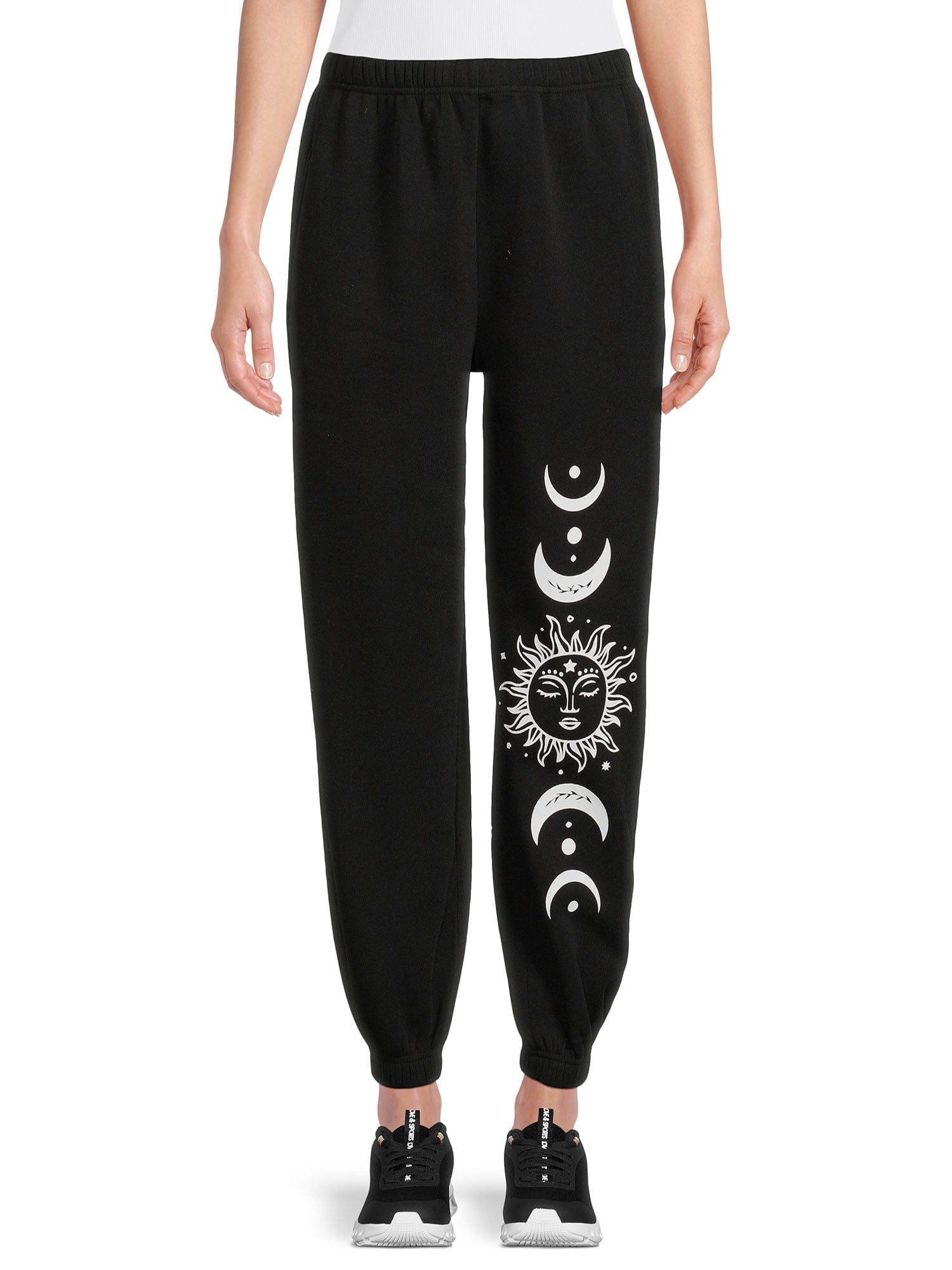 No Boundaries High Rise Graphic Print Jogger Pants (Women's) - Walmart.com