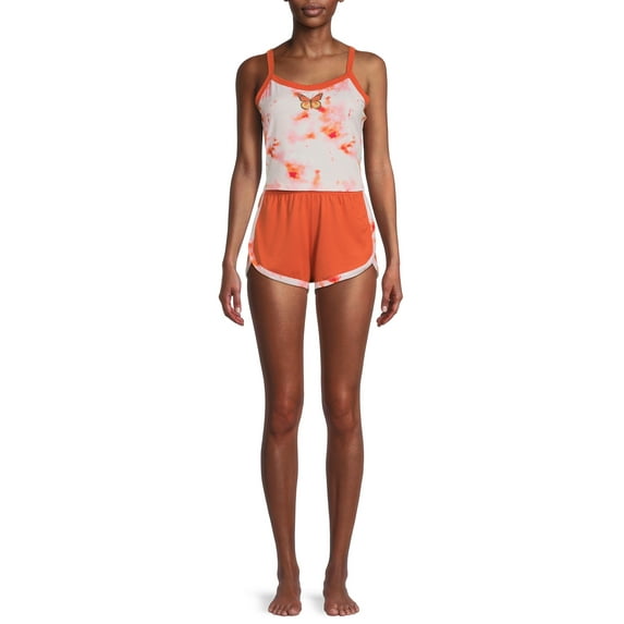 No Boundaries Juniors Graphic Tank and Shorts 2-Piece Set