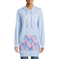 thumbnail image 1 of No Boundaries Juniors’ Graphic Tunic Hoodie, 1 of 1