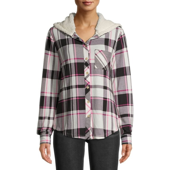 No Boundaries Juniors' Hacci Hoodie