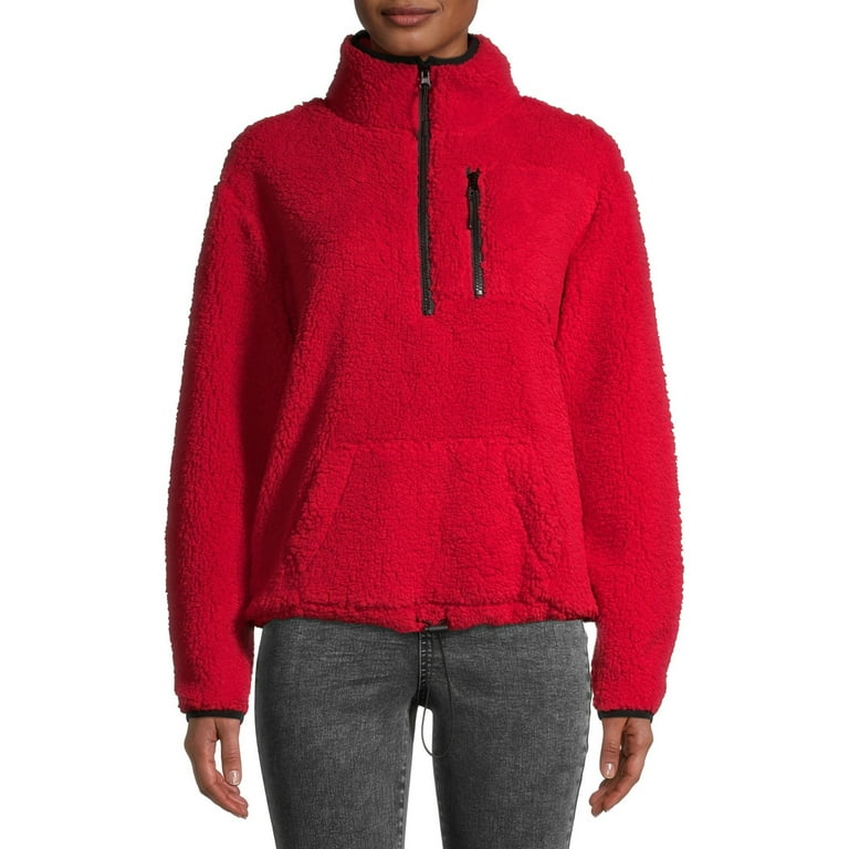 No Boundaries Juniors Half Zip Sherpa Pullover Walmart
