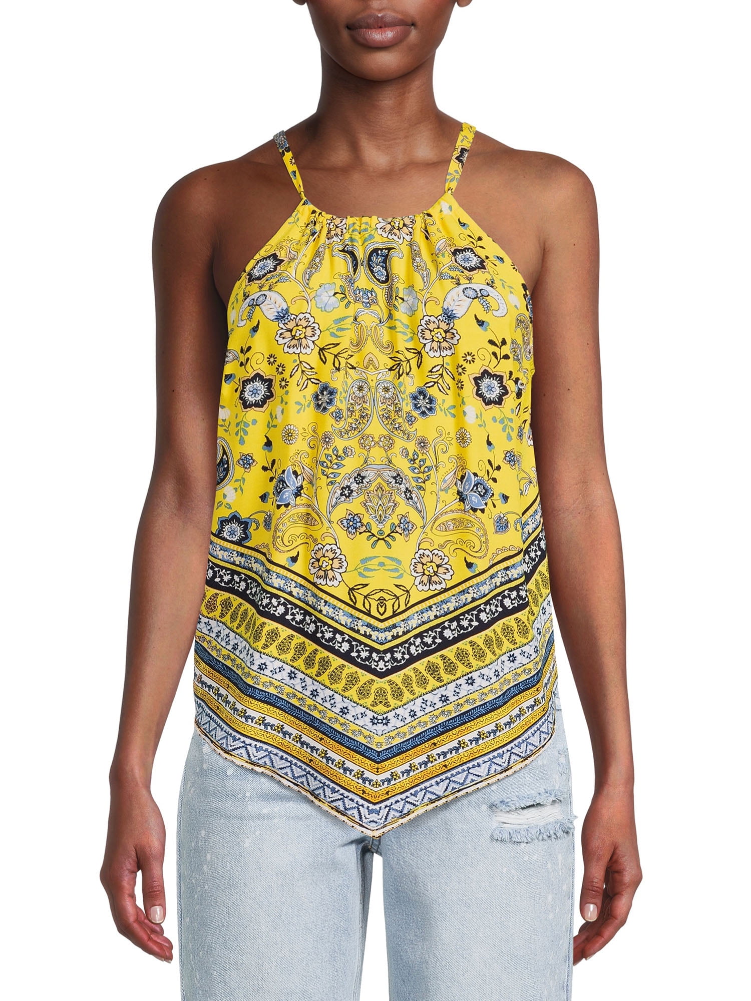 No Boundaries Juniors' Handkerchief Top