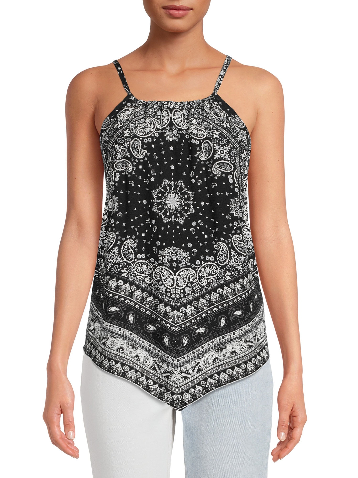 No Boundaries Juniors' Handkerchief Top