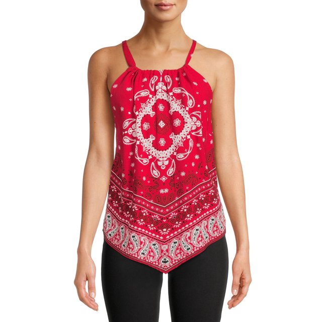 No Boundaries Juniors' Handkerchief Top