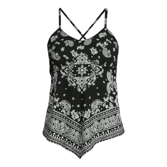 No Boundaries Juniors Hanky Hem Cami Top, Sizes XS-XXXL