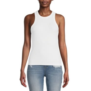 No Boundaries Juniors' High Neck Tank Top