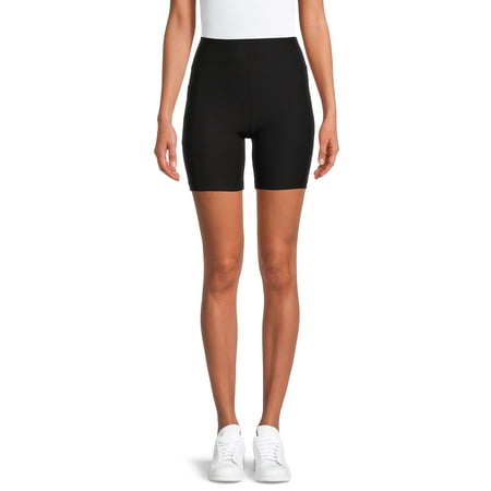 No Boundaries Juniors High Rise Bike Shorts, Sizes XS-3XL