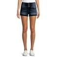 thumbnail image 1 of No Boundaries Juniors' High-Rise Corset Shorts, 1 of 5