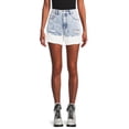thumbnail image 1 of No Boundaries Juniors' High Rise Denim Shorts, 1 of 5