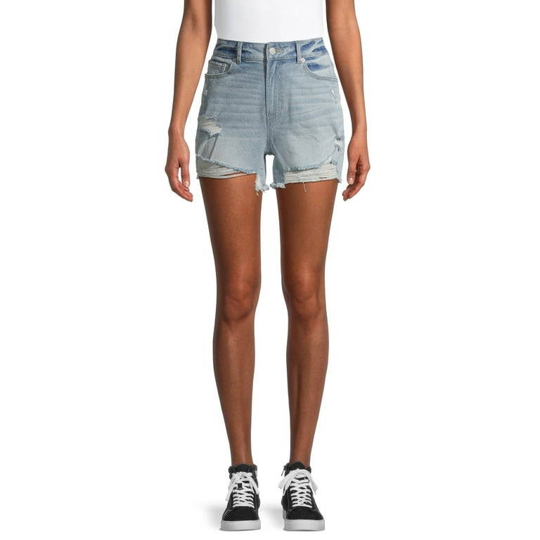 No Boundaries Juniors High Rise Midi Shorts Walmart