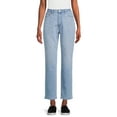 thumbnail image 1 of No Boundaries Juniors High Rise Mom Jeans, 27" Inseam, Sizes 1-21, 1 of 5